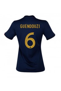 Frankrike Matteo Guendouzi #6 Fotballdrakt Hjemme Klær Dame VM 2022 Korte ermer